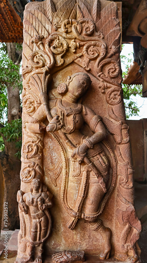 Carvings of Madanika on the Entrance of Kakatiya Rudreshwara Temple, Palampet, Warangal, Telangana, India. Carvings of Madanika on the Entrance of Kakatiya Rudreshwara Temple, Palampet, Warangal, Telangana, India.