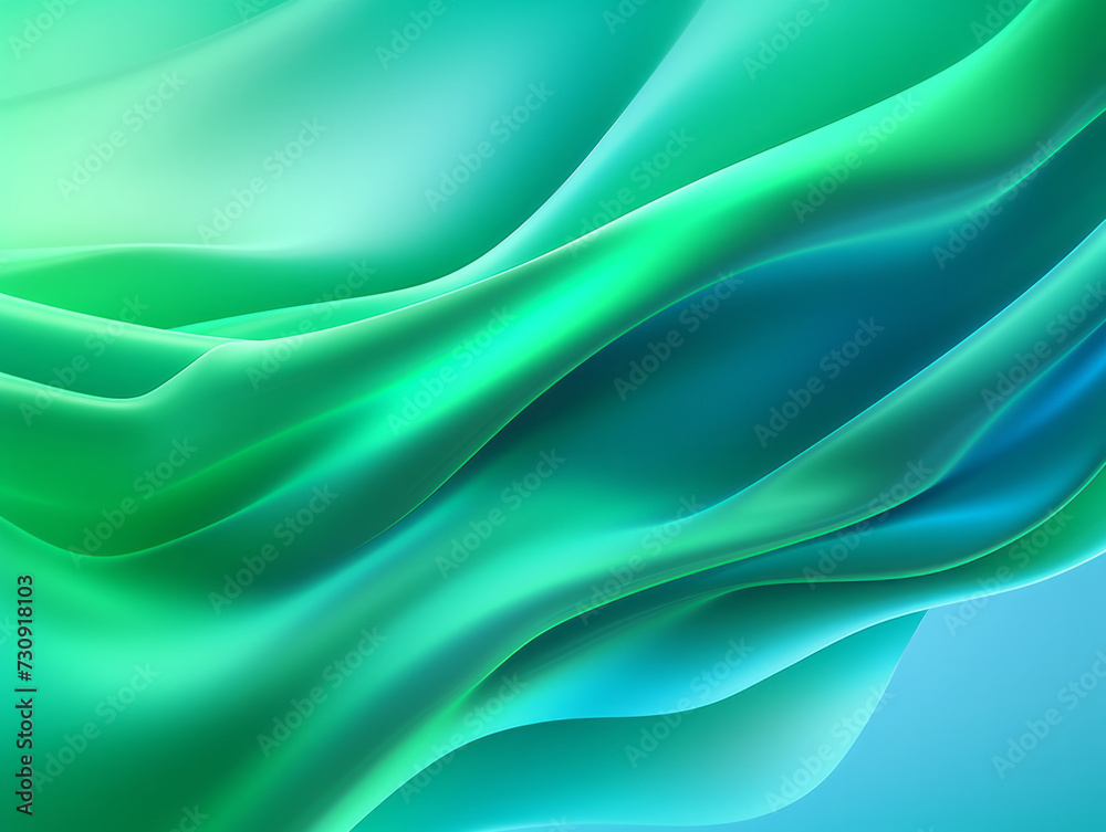 Blue and Green Background With Wavy Lines Blue and Green Background With Wavy Lines