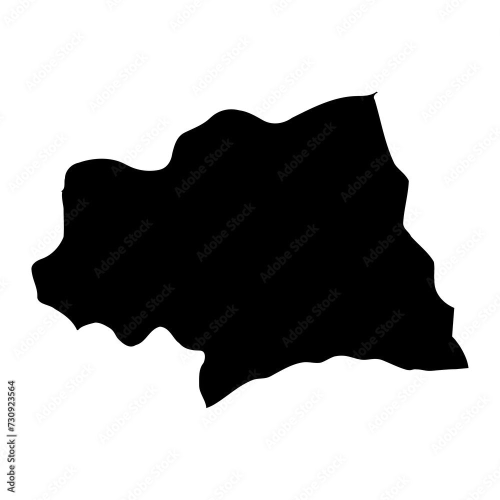 Canelones Department map, administrative division of Uruguay. Vector illustration.