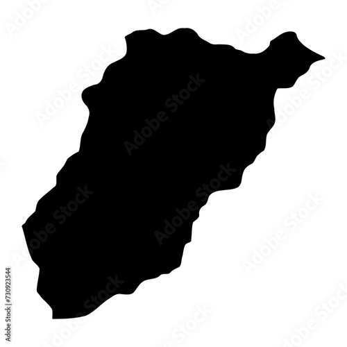 Lavalleja Department map, administrative division of Uruguay. Vector illustration. photo