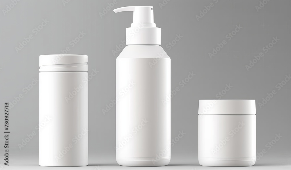 white cosmetic cream container and tube for cream, ointment, toothpaste, lotion Mock up bottle. Gel, powder, balsam. Soap pump. Containers for bulk mixtures. white cosmetic cream container and tube for cream, ointment, toothpaste, lotion Mock up bottle. Gel, powder, balsam. Soap pump. Containers for bulk mixtures.