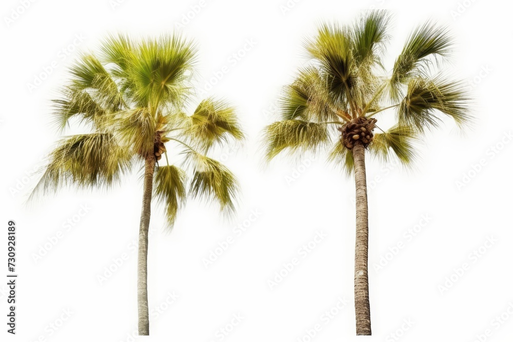 Fototapeta premium Coconut palm tree isolated on white background