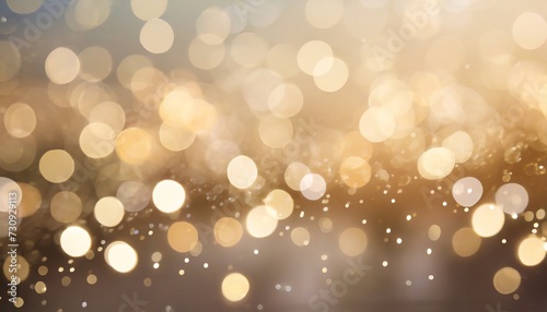 abstract cream background with blurry festival lights and outdoor celebration bokeh