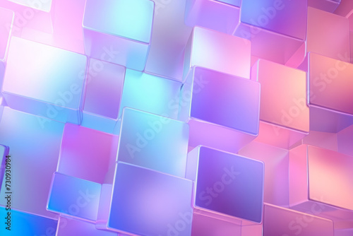 Colorful Background With Squares and Rectangles