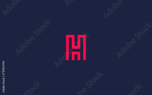 letter mh or hm logo icon design vector design template inspiration