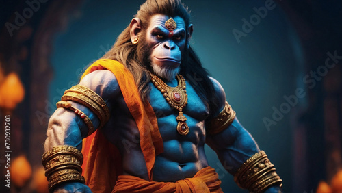 Hanuman Jayanti Template Design for Social Media