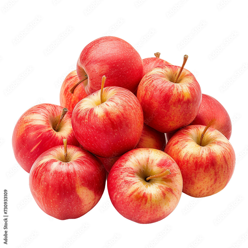pile of Apple, transparent background. pile of Apple, transparent background.