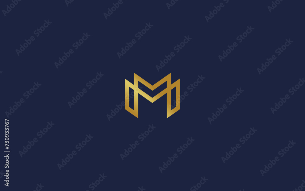 Fototapeta premium letter mm logo icon design vector design template inspiration