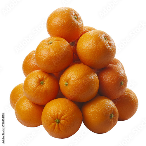 pile of Orange, transparent background.