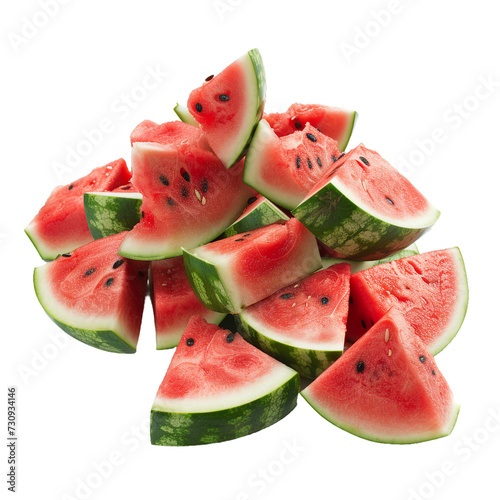 pile of Watermelon, transparent background.