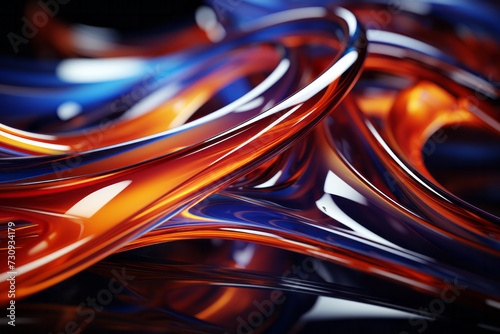 Close Up of Vibrant Glass Decoration