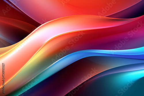 Close Up of Vibrant Abstract Background in Brilliant Colors