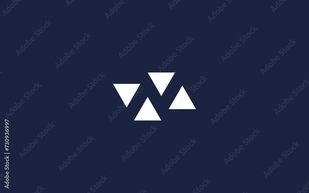 Fototapeta premium letter n negative space logo icon design vector design template inspiration