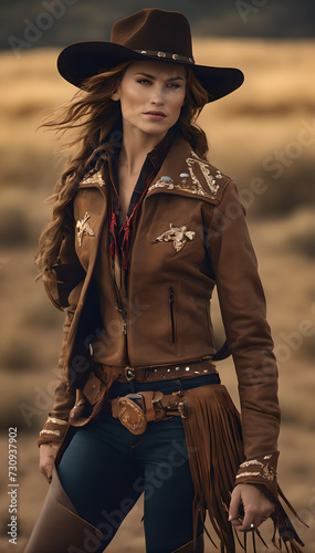 portrait of a cowboy woman © Neslihan