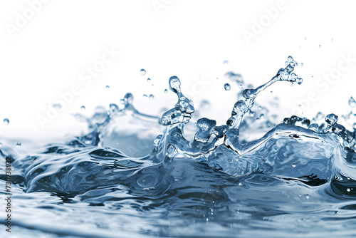 high resolution photo of a water splash on a white background