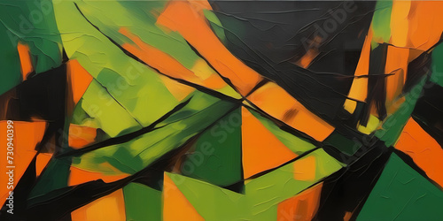 Art background, Cubism styl...