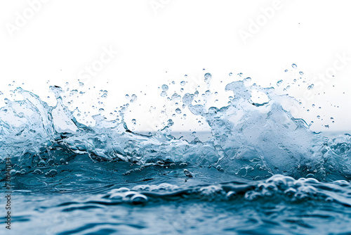 high resolution photo of a water splash on a white background