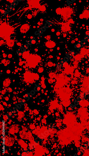 Cartoon Red Spooky Blood Splash Background