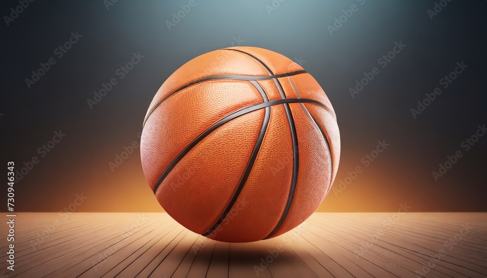 basketball ball on background ai generative