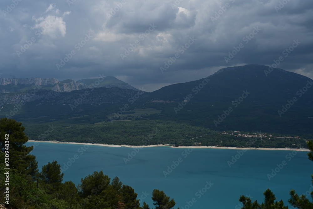 Thunderstorm over the Lake of St Croix in the South of France