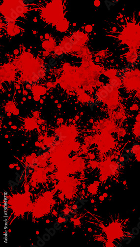 Cartoon Red Spooky Blood Splash Background
