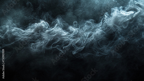A swirling dance of smoke tendrils against a midnight backdrop.
