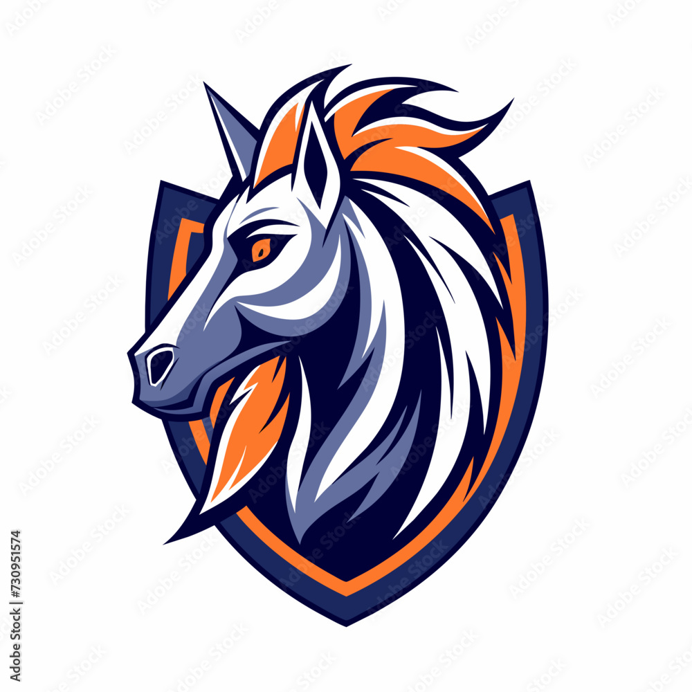 horse head log design 