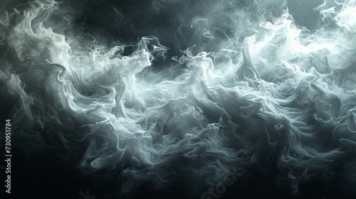 A dynamic display of smoke plumes intertwining in an atmospheric ballet.