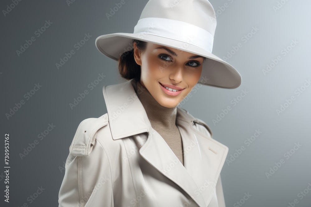 Woman Female detective, clad in classic investigator attire, meticulously observes and surveys the scene for evidence.Generative AI. Woman Female detective, clad in classic investigator attire, meticulously observes and surveys the scene for evidence.Generative AI.