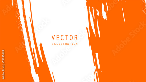 Abstract ink brush banners with grunge effect