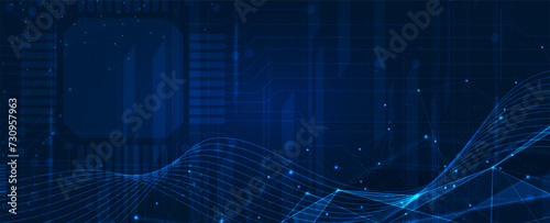 Abstract vector background. Futuristic technology style. Elegant background for business tech presentations.