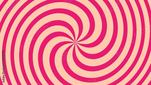 abstract motion, pink twisted spiral animation loppable background