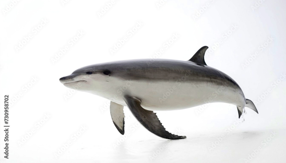 Fototapeta premium Animal Fish Dolphin isolated on white background