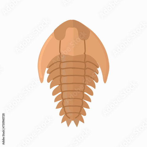 Trilobite fossil icon clipart avatar logotype isolated vector illustration