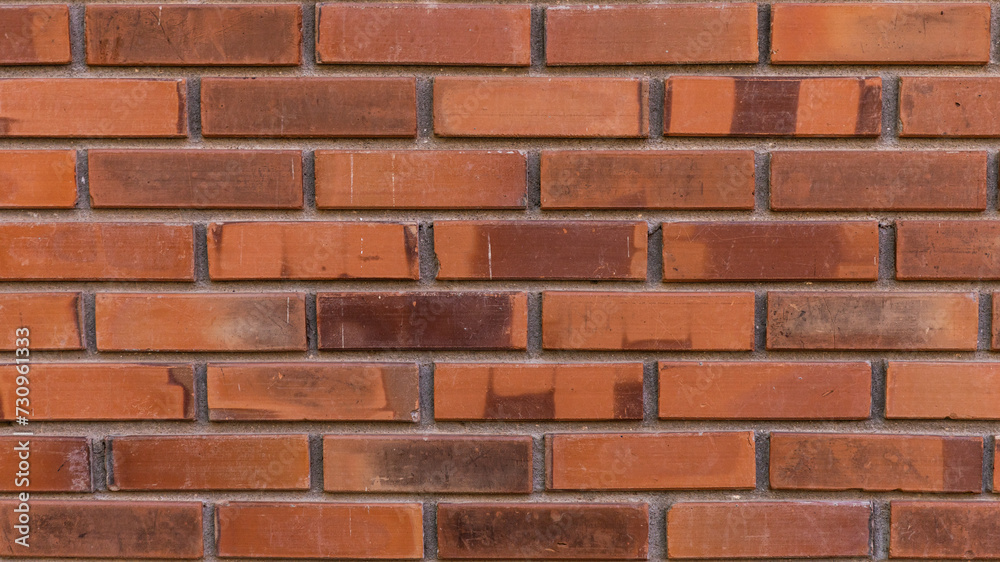 Fototapeta premium Red Brick Wall Texture Background with Abstract Pattern