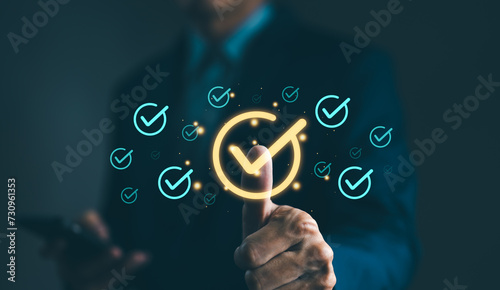 Standardization and certification concept. Quality management with Quality Assurance or QA and Quality Control or QC and improvement. Compliance to regulations and standards. Company business audit.