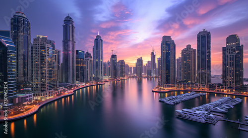 Dubai Marina Bay, UAE.