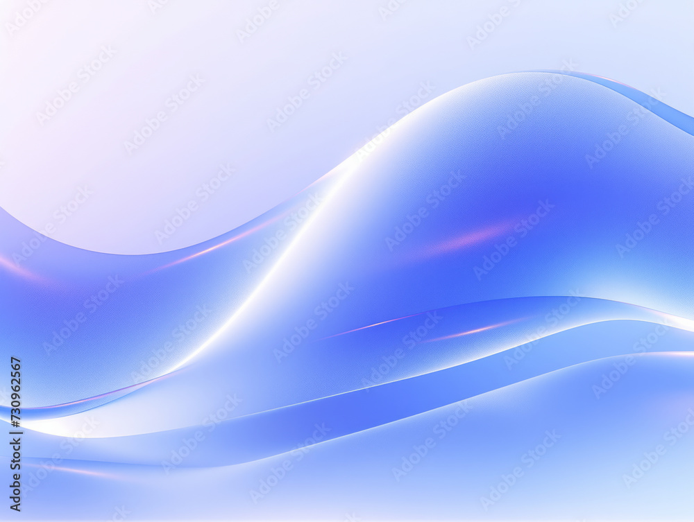 Blue and White Wavy Lines on Background