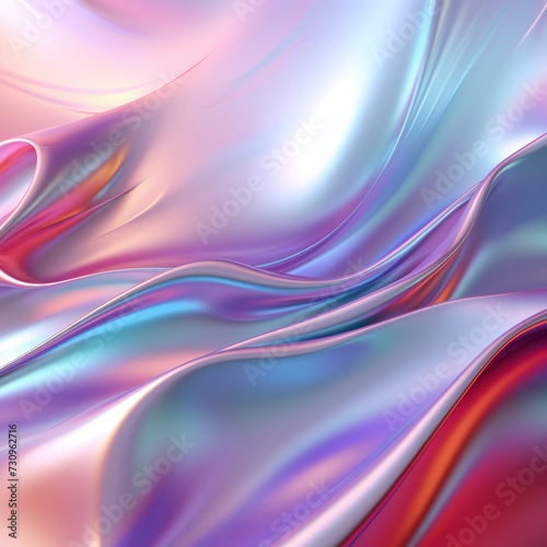 Vibrant Abstract Background With Colorful Wavy Lines