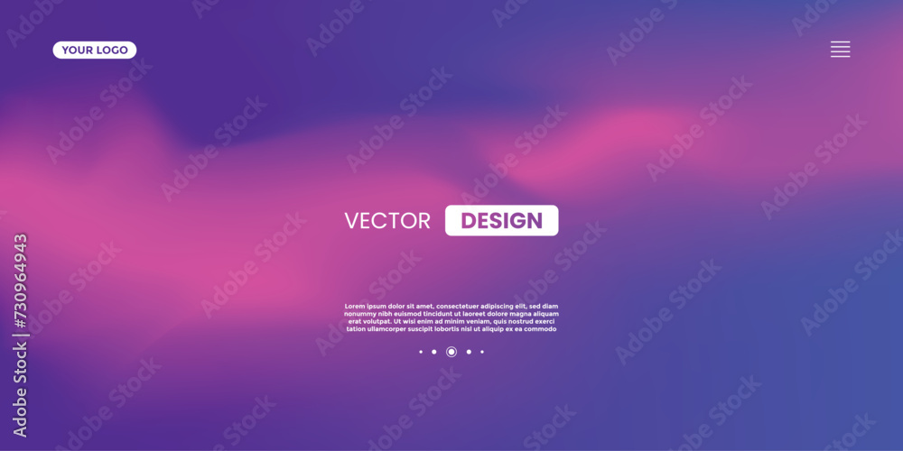 Landing Page Template. Abstract liquid gradient Background. Blue, Green, Orange, Pink, Purple and Red Fluid Color Gradient. For ads, Banner, Poster, Cover, Web, Brochure, Wallpaper, Flyer and more.