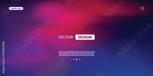 Landing Page Template. Abstract liquid gradient Background. Blue, Green, Orange, Pink, Purple and Red Fluid Color Gradient. For ads, Banner, Poster, Cover, Web, Brochure, Wallpaper, Flyer and more.