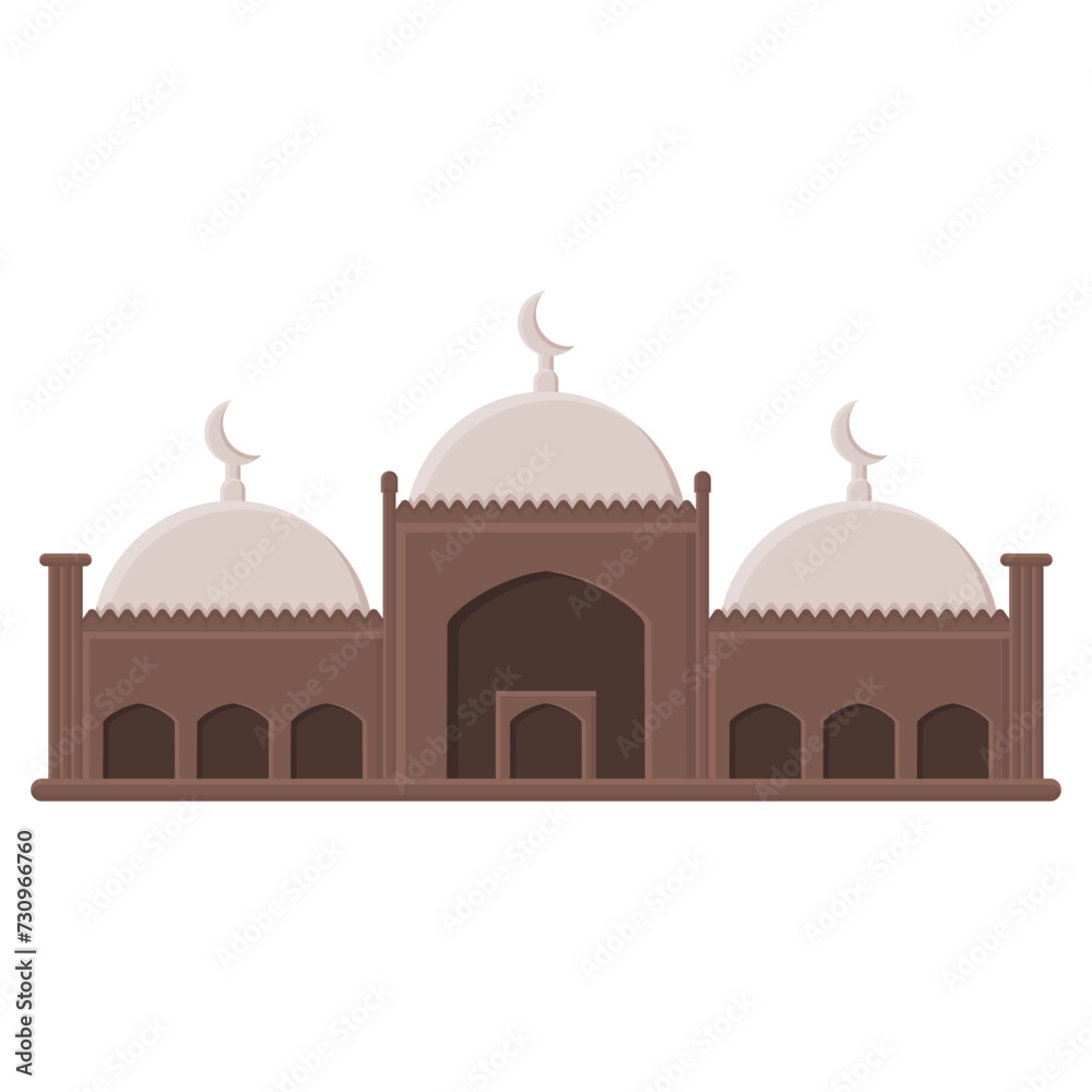 Beautiful Magnificent Mosque Vector Beautiful Magnificent Mosque Vector