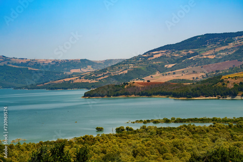 Lake of Occhito near Gambatesa, Molise, Italy