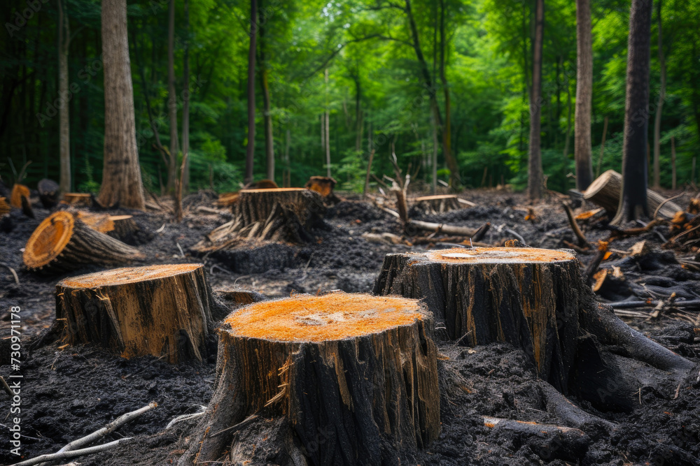 Echoes of Felled Giants: Deforestation's Toll Echoes of Felled Giants: Deforestation's Toll