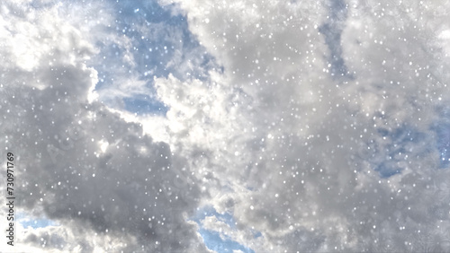 Photos pretty scurry on clouds on sky bg - photo of nature