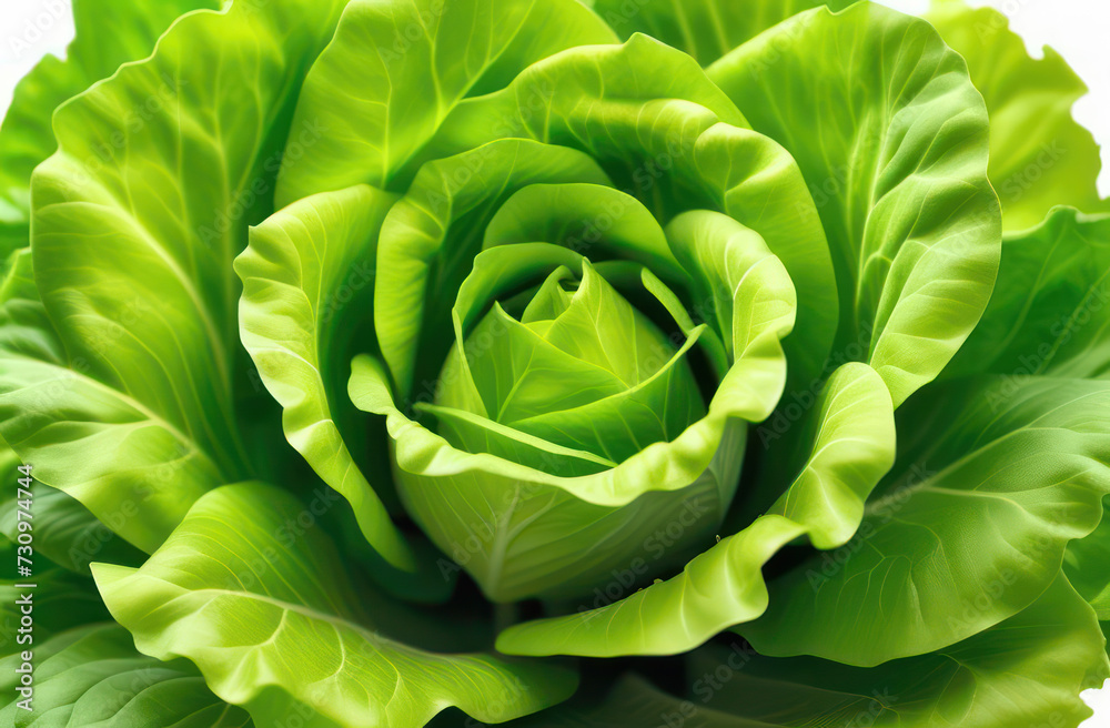 Obraz premium Green salat cabbage lettuce fresh and delicious 