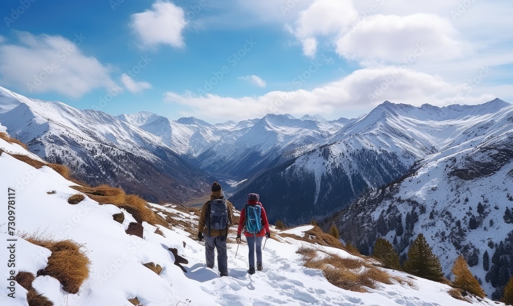 On Top of the World: A Snowy Adventure with Two Adventurers