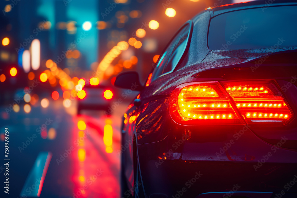 Cityscape Serenity: Night Drive Perspectives Cityscape Serenity: Night Drive Perspectives