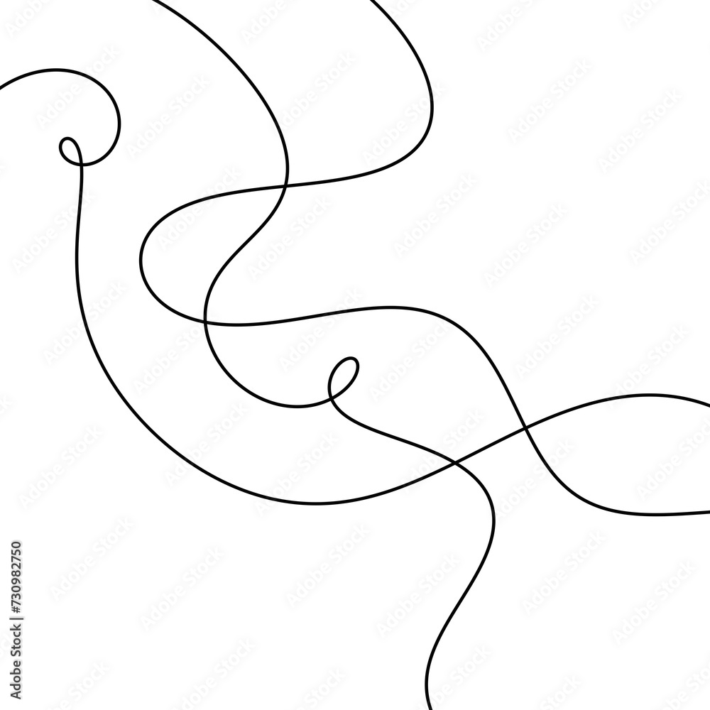 Thin line wavy abstract background Thin line wavy abstract background