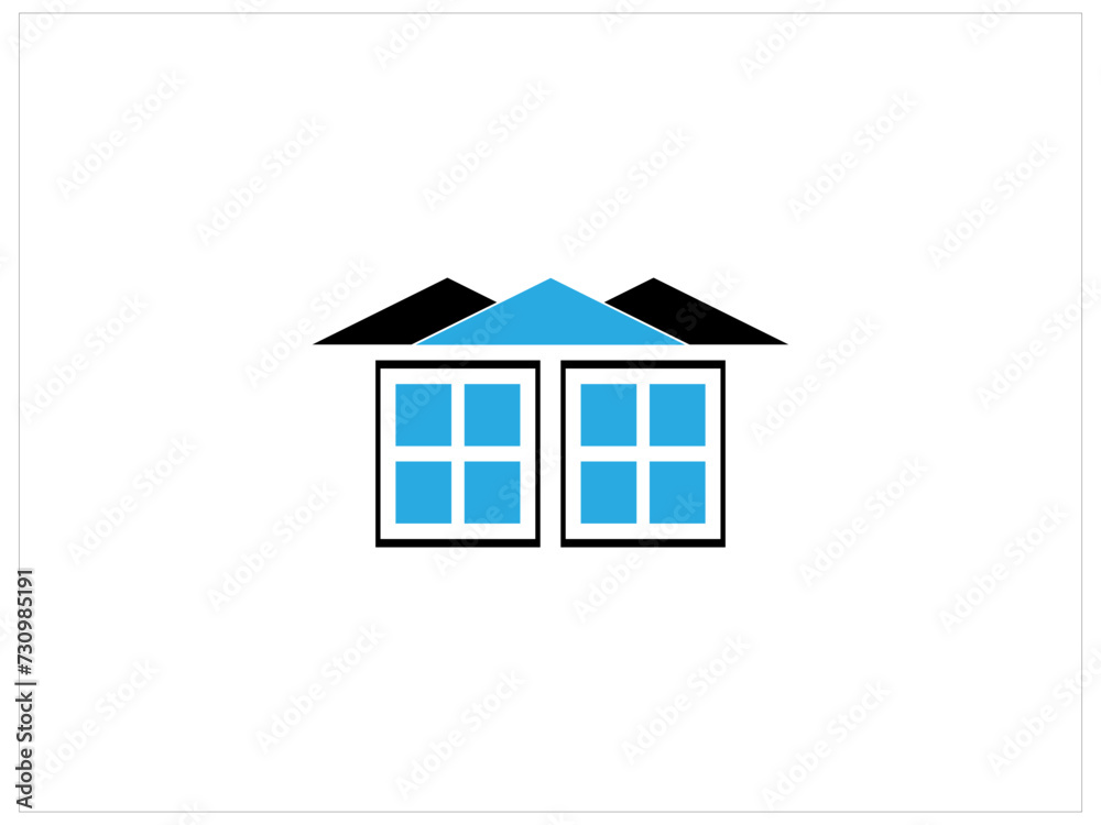 Realistic house concept design vector templete illustration, Realistic house concept design vector templete illustration,